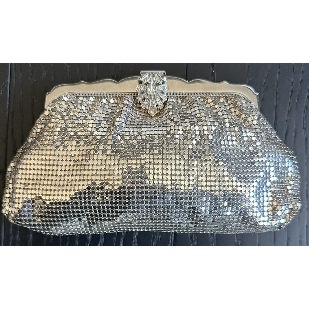 Whiting & Davis Bridal Clutch 1960s Vintage
